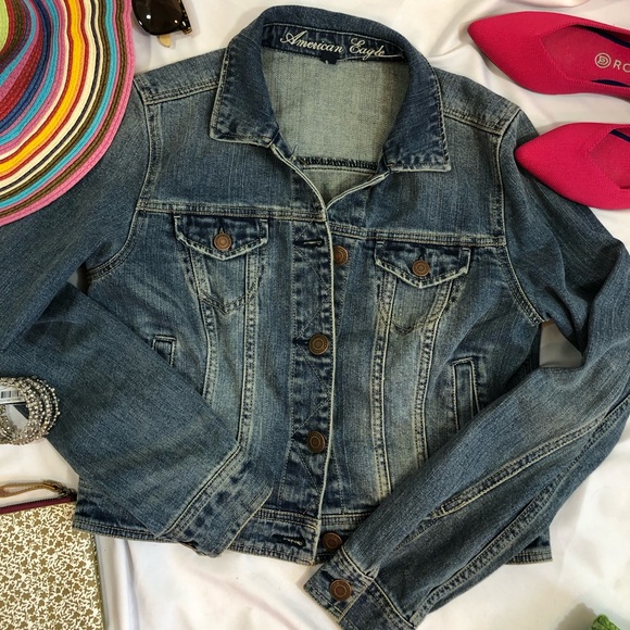 American Eagle Outfitters Jackets & Blazers - 🛍American Eagle Womens Denim Jean Jacket  H